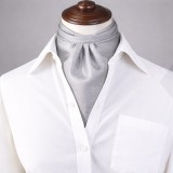   NM szatén ascot nyaksál - Ezüst aprómintás Francia, Ascot, Különlegesség